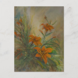 Tiger "Day" Lilies Postkarte