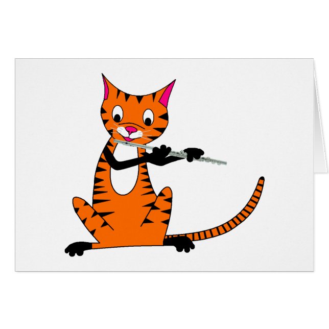 Tiger, der die Flöte spielt (Vorderseite (Horizontal))