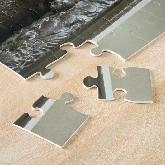 Tiger, der einen Alligator, 1832 (Bronze, Puzzle (Seite)