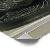 Tiger, der einen Alligator liebt, 1832 (Bronze) Poster (Ecke)