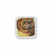 Tiger Der Furchtlose Champion Aufkleber (Vorderseite)