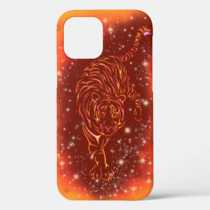Tiger, der in der Galaxy Starry Night läuft Case-Mate iPhone Hülle