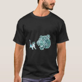 Tiger der König des Dschungels und Tiere T-Shirt (Vorderseite)