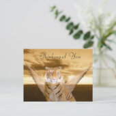 Tiger der Liebe_ Postkarte (Stehend Vorderseite)
