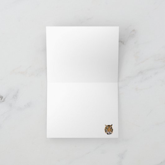 Tiger Design Dankeskarte (Innenseite)