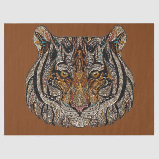 Tiger Design Decoupage Seidenpapier (Vorderseite)