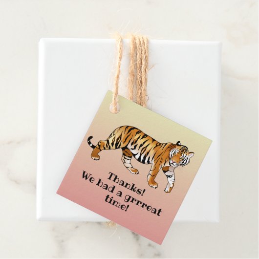 Tiger Design Geschenkanhänger (Beispiel)