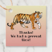 Tiger Design Geschenkanhänger (Vorderseite)