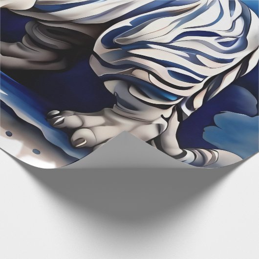 Tiger-Design Geschenkpapier (Ecke)