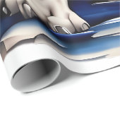 Tiger-Design Geschenkpapier (Rolleneckpunkt)