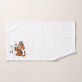 Tiger Design Monogrammed Badhandtuch Set (Handtuch)