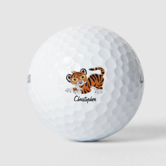 Tiger Design Personalisiert Golfball (Vorderseite)