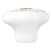 Tiger Design Personalisiert Keramikknauf (Seitenansicht)