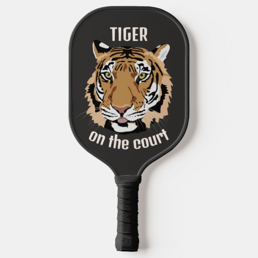 Tiger Design Pickleball Paddle (Rückseite)