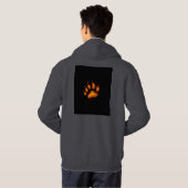 Tiger Design Print Hoodie (Schwarz voll)