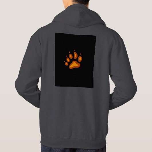 Tiger Design Print Hoodie (Rückseite)