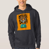 Tiger Design Print Hoodie (Vorderseite)
