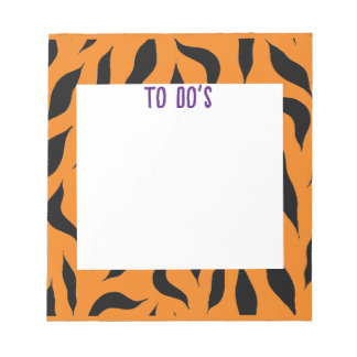 Tiger-Design zum Auflisten von Notepad Notizblock