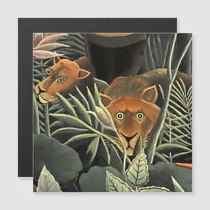 „Tiger - Detail aus Der Traum“ von Henri Rousseau Magneteinladung