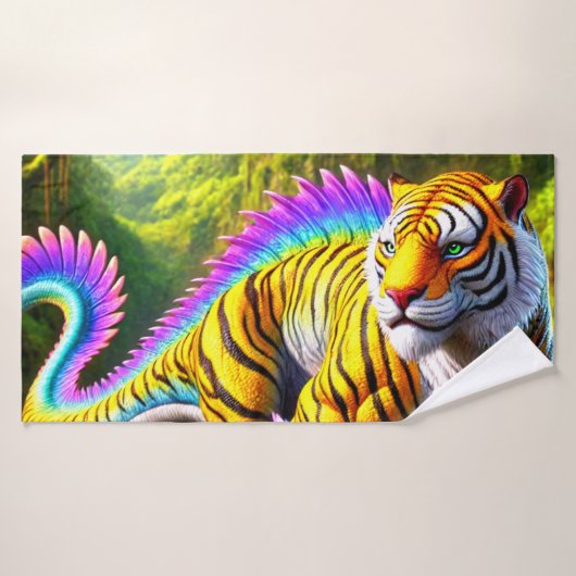 Tiger Dinosaur Badehandtuch (Badehandtuch)