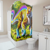 Tiger Dinosaur Duschvorhang (Beispiel)