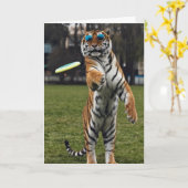 Tiger Disk Golf Card Karte (Gelbe Blume)