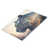 Tiger Doppelexposition Tierart Wildnis Notizblock (angewinkelt)