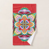 Tiger Dragon Mandala Badetuch Set (Handtuch)