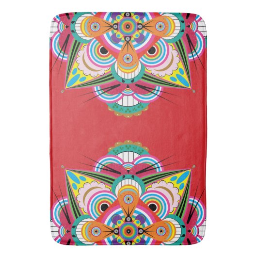 Tiger Dragon Mandala Bath Mat Badematte (Vorderseite Vertikal)