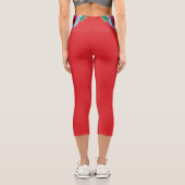 Tiger Dragon Mandala Capri Leggings (Rückseite)