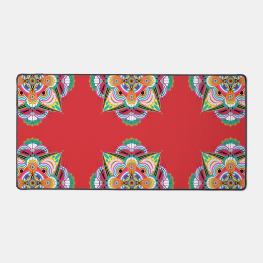 Tiger Dragon Mandala Desk Mat Schreibtischunterlage (Vorderseite)