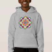 Tiger Dragon Mandala Kids Unisex Pullover Hoodie (Vorderseite)