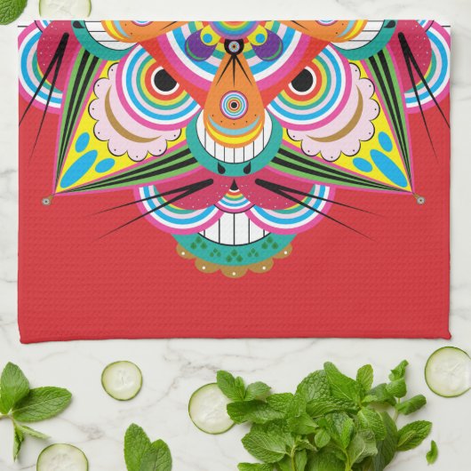 Tiger Dragon Mandala Küchentücher (Gefaltet)