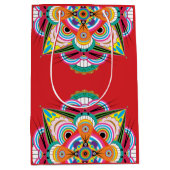 Tiger Dragon Mandala Mittlere Geschenktasche Mittlere Geschenktüte (Vorderseite)