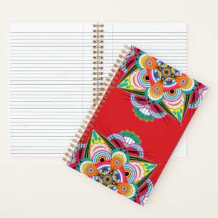 Tiger Dragon Mandala Notebook 5.5x8.5 Notizblock