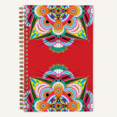 Tiger Dragon Mandala Notebook 5.5x8.5 Notizblock (Vorderseite)