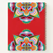 Tiger Dragon Mandala Notebook 8.5x11 Notizblock (Rückseite)