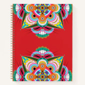 Tiger Dragon Mandala Notebook 8.5x11 Notizblock (Vorderseite)