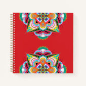 Tiger Dragon Mandala Notebook 8.5x8.5 Notizblock (Vorderseite)