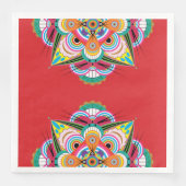 Tiger Dragon Mandala Paper Napkins Serviette (Vorderseite)