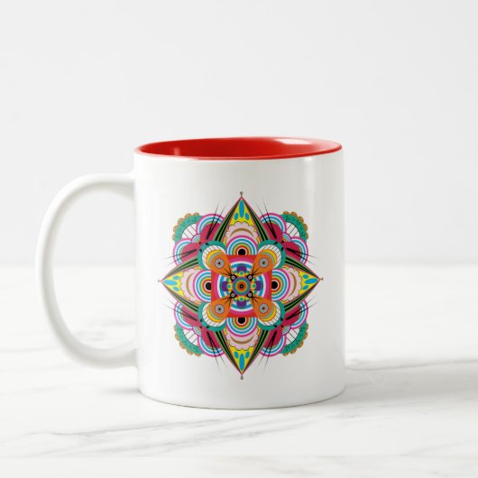 Tiger Dragon Mandala Tasse (Links)