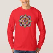 Tiger Dragon Mandala Unisex Long Sleeve Shirt (Vorderseite)