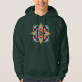 Tiger Dragon Mandala Unisex Pullover Hoodie (Vorderseite)