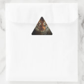 Tiger Dreieckiger Aufkleber (Tasche)