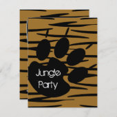 Tiger-Druck-Einladungen Einladung (Vorne/Hinten)