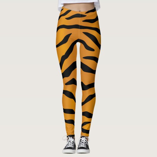 Tiger-Druck Leggings (Vorderseite)