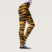 Tiger-Druck-Leggings Leggings (Rechts)