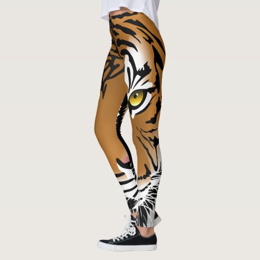 Tiger-Druck-Leggings Leggings (Links)