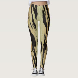 Tiger-Druck-Leggings Leggings