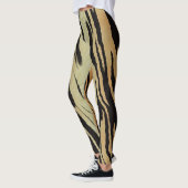 Tiger-Druck-Leggings Leggings (Links)